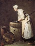 Jean Baptiste Simeon Chardin Cleaning maid oil painting artist